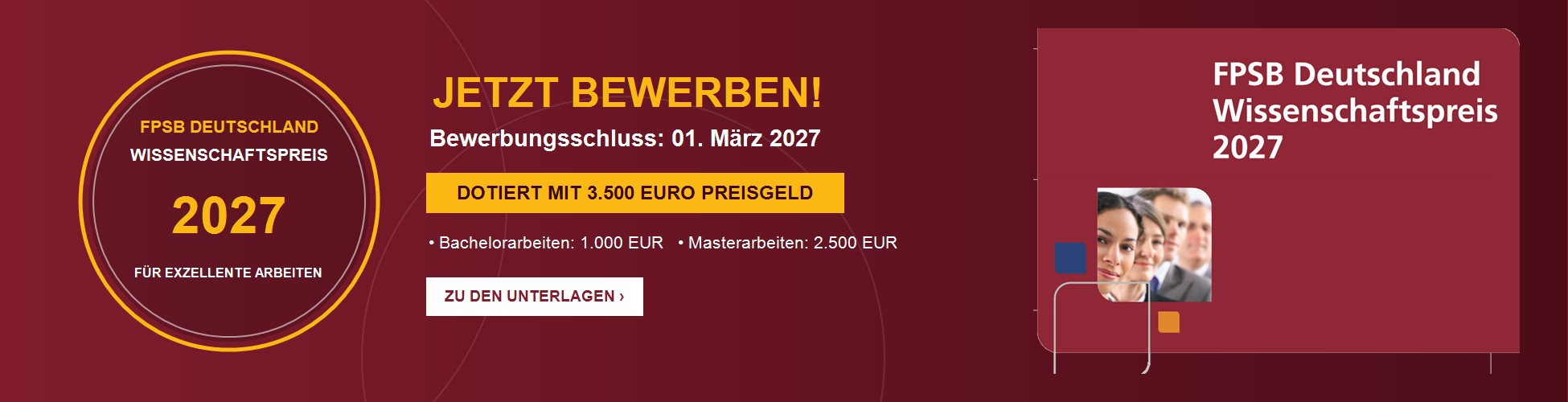 FPSB Deutschland Wissenschaftspreis 2027